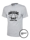 This is what an awesome Dad Looks Like T-Shirt